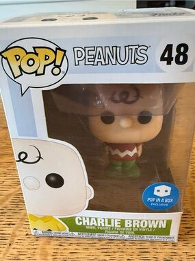 pop Peanuts Charlie Brown Pop! Vinyl - Yellow/Black/Red New in Box